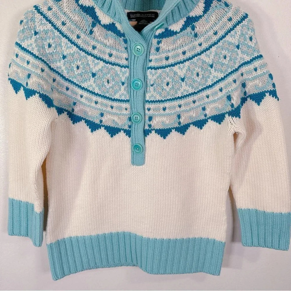 Banana Republic Fair Isle Merino Wool Button Neck Soft Sweater Fits Like Size S - Picture 7 of 16